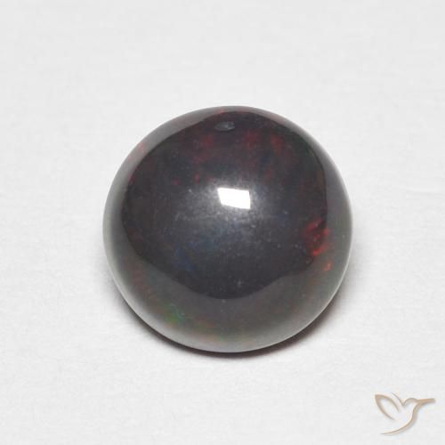 0.89 ct Multicolor Opal Gemstone, Opal Gem in Round Cabochon Shape for Sale.