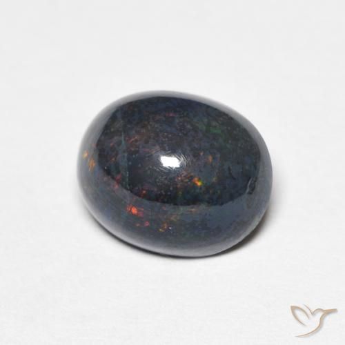1.15 ct Multicolor Opal Stone, Natural Opal in Oval Cabochon Shape for Sale