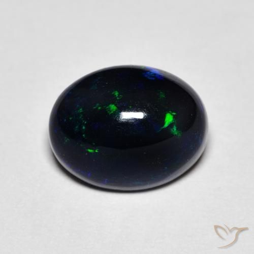 1.65 ct Multicolor Opal Stone, Natural Opal in Oval Cabochon Shape for Sale