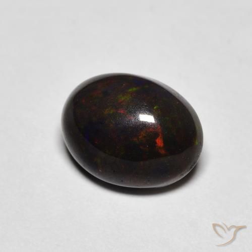 1.29 ct Multicolor Opal Stone, Natural Opal in Oval Cabochon Shape for Sale