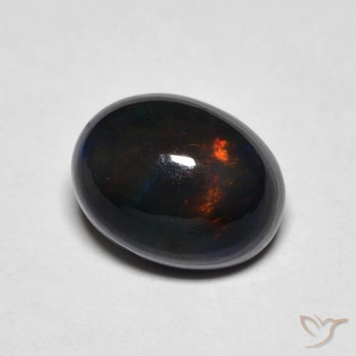 1.47 ct Multicolor Opal Stone, Natural Opal in Oval Cabochon Shape for Sale
