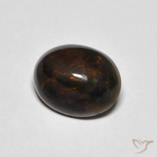 1.08 ct Multicolor Opal Stone, Natural Opal in Oval Cabochon Shape for Sale