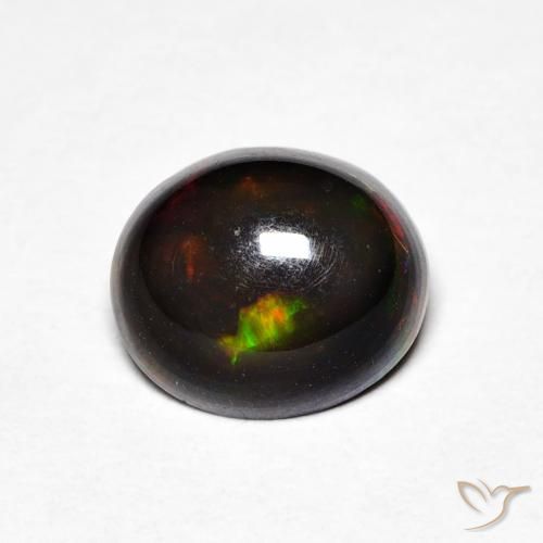 0.97 ct Multicolor Opal Stone, Natural Opal in Oval Cabochon Shape for Sale
