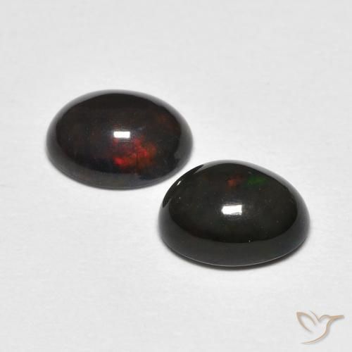 Opal Gemstones in 7.3 x 5.7 mm Size for Sale, Opal Stones in Multicolor Color