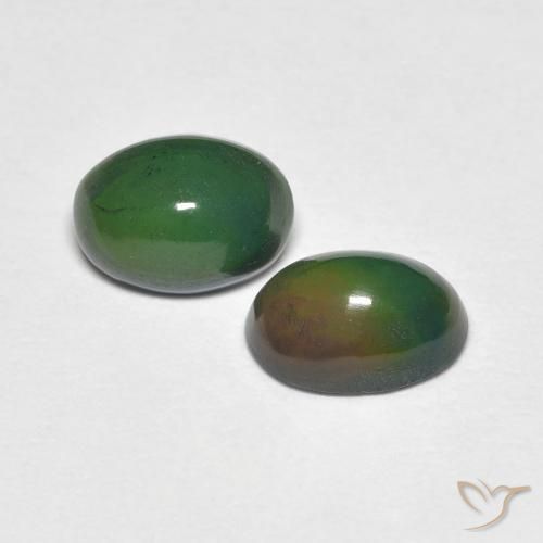 1.08 ctw Multicolor Opal Stones, Natural Opal in Oval Cabochon Shape for Sale