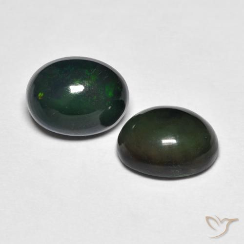 2.48 ctw Multicolor Opal Stones, Natural Opal in Oval Cabochon Shape for Sale