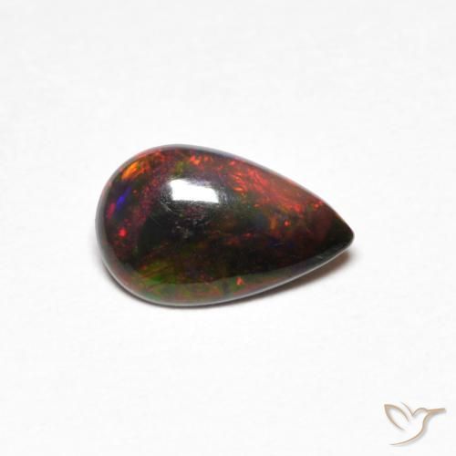 0.44ct Natural Multicolor Opal, Pear Shape, Opaque