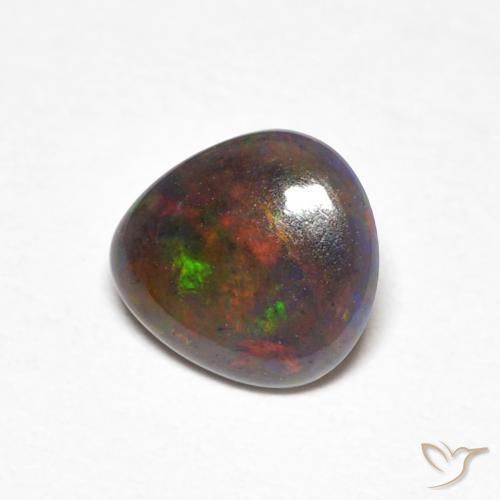 Ópalo pera de 0,43 ct, 7,1 x 6,5 mm de Etiopía, Photo A