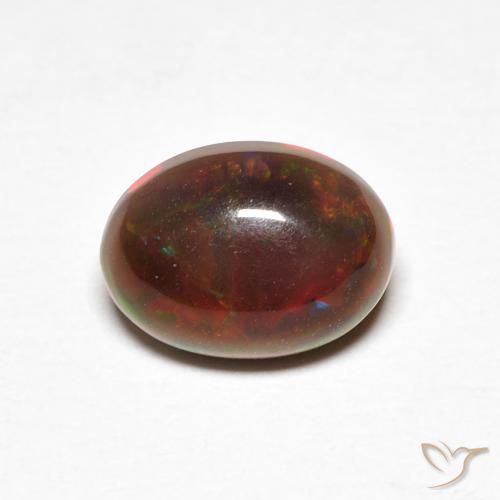 1.10 ct Multicolor Opal Gemstone, Opal Gem in Oval Cabochon Shape for Sale.