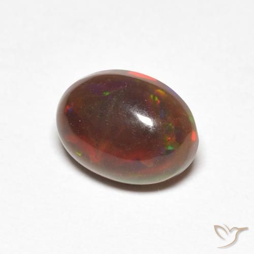 1.10 ct Multicolor Opal Stone, Natural Opal in Oval Cabochon Shape for Sale