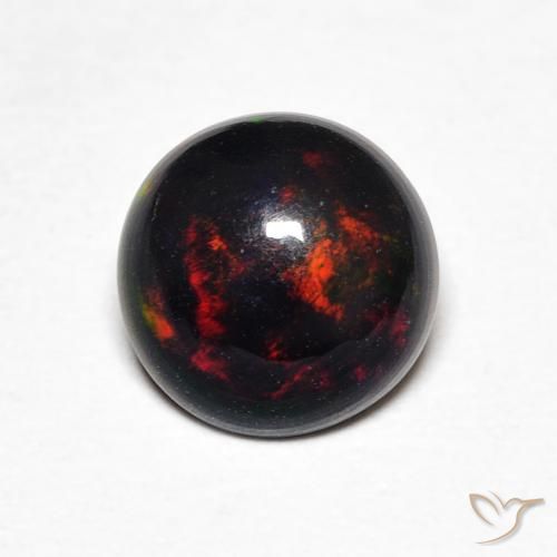 0.64ct Natural Multicolor Opal, Round, Opaque