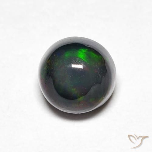 0.44ct Natural Multicolor Opal, Round, Opaque