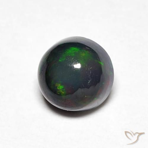 0.44 ct Multicolor Opal Stone, Natural Opal in Round Cabochon Shape for Sale