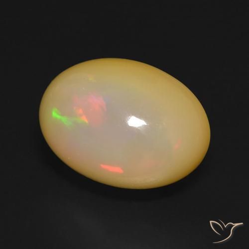 5.52ct Natural Multicolor Opal, Oval, Translucent