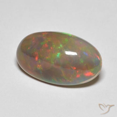 4.32 ct Oval Opal, 17.4 x 10.3 mm From Australia, Photo A