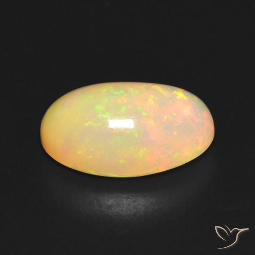 Opal Gemstone in 14 x 9 mm (calibrated) Size for Sale, Opal Stone in Multicolor Color