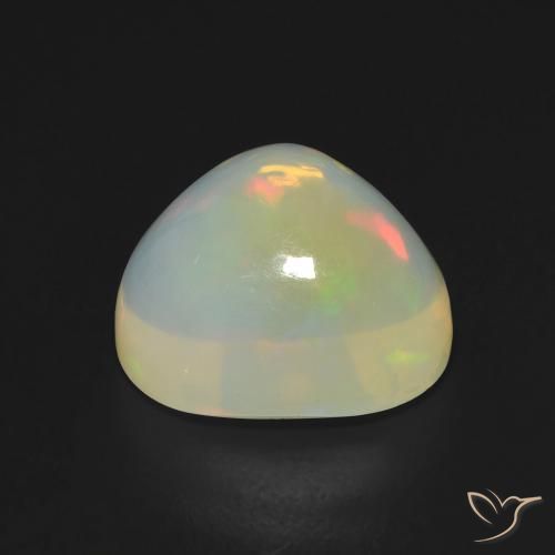 Opal Gemstone in 13 x 13 mm (calibrated) Size for Sale, Opal Stone in Multicolor Color