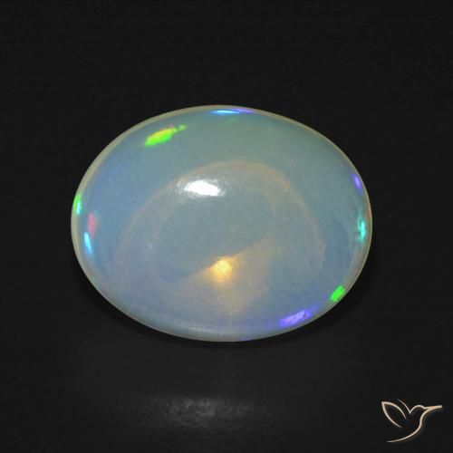 4.24ct Natural Multicolor Opal, Oval, Transparent