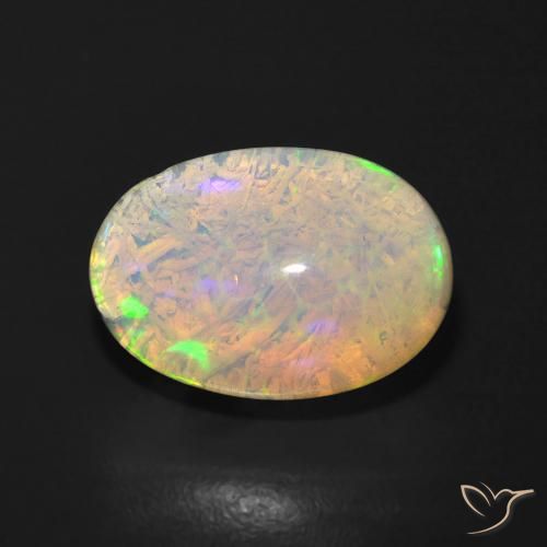 3.37ct Natural Multicolor Opal, Oval, Translucent