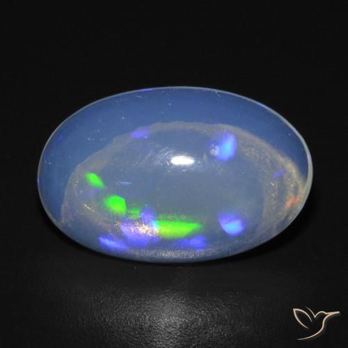 2.54ct Natural Multicolor Opal, Oval, Transparent