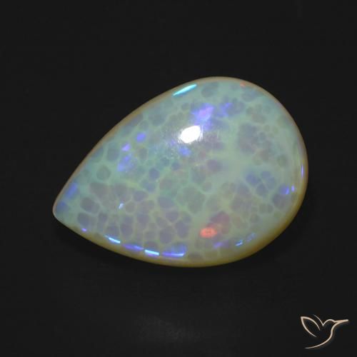 6.18 ct Pear Opal, 16.9 x 12 mm From Australia, Photo A