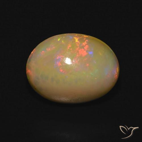 3.96ct Natural Multicolor Opal, Oval, Translucent