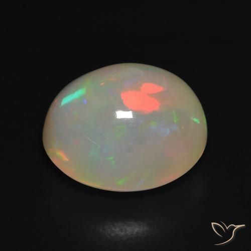 Opal Gemstone in 13 x 11 mm (calibrated) Size for Sale, Opal Stone in Multicolor Color