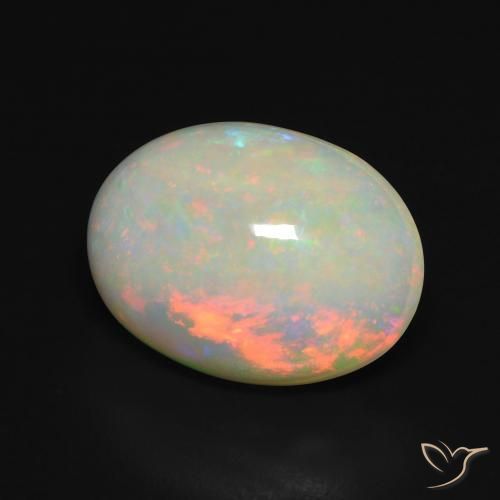 5.15ct Natural Multicolor Opal, Oval, Translucent
