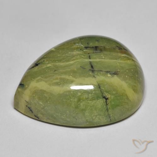Opal Gemstone in 27.9 x 22.1 mm Size for Sale, Opal Stone in Warm Green Color