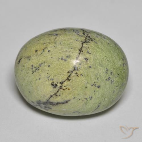 15.66 ct Green Opal Stone, Natural Opal in Oval Cabochon Shape for Sale