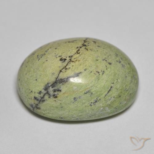 Opal Gemstone in 20 x 15 mm (calibrated) Size for Sale, Opal Stone in Earth Green Color
