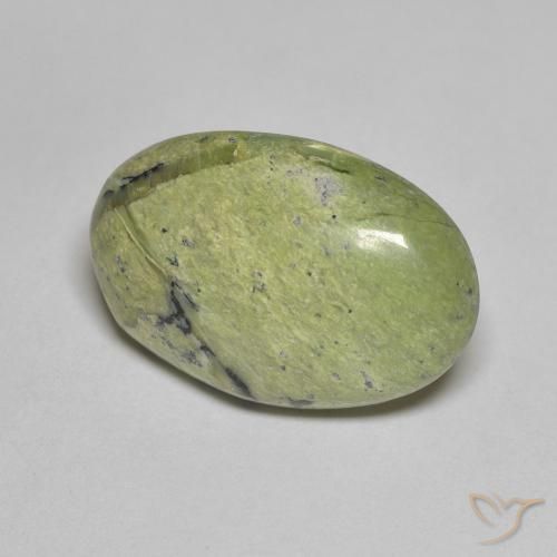 7.29ct Natural Medium Green Opal, Oval, Opaque, Photo A