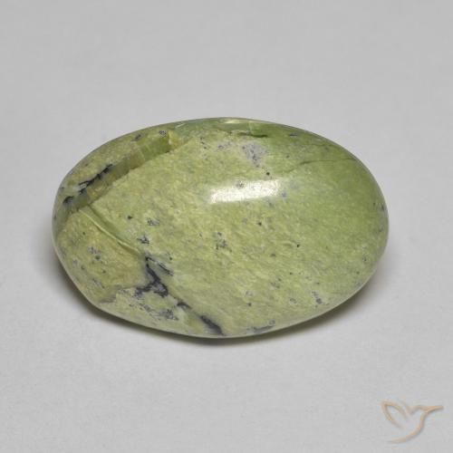 7.29 ct Green Opal Stone, Natural Opal in Oval Cabochon Shape for Sale