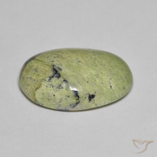 Opal Gemstone in 18.4 x 12.2 mm Size for Sale, Opal Stone in Medium Green Color