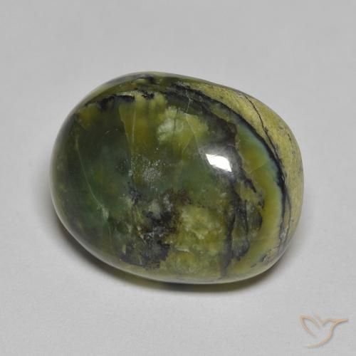 12.72 ct Green Opal Stone, Natural Opal in Oval Cabochon Shape for Sale