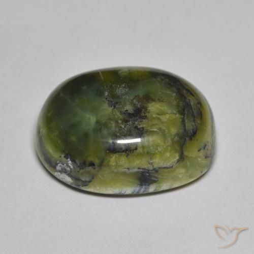 Opal Gemstone in 17.9 x 14.4 mm Size for Sale, Opal Stone in Forest Green Color