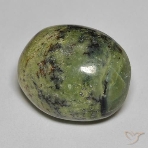 11.80 ct Green Opal Stone, Natural Opal in Oval Cabochon Shape for Sale