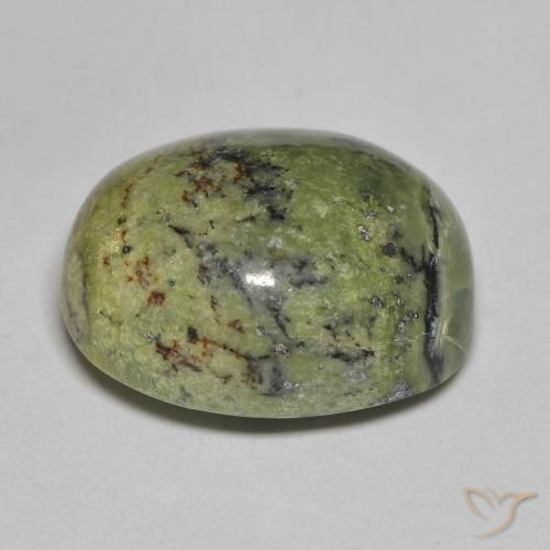 Opal Gemstone in 16.5 x 13.9 mm Size for Sale, Opal Stone in Earth Green Color