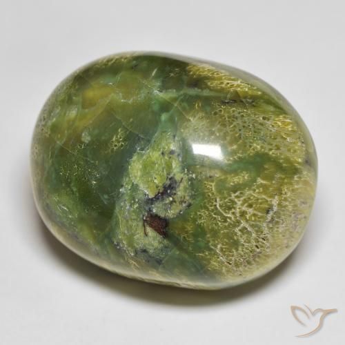 51.20 ct Green Opal Stone, Natural Opal in Oval Cabochon Shape for Sale