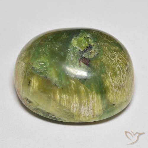 Opal Gemstone in 26.2 x 20.9 mm Size for Sale, Opal Stone in Warm Green Color