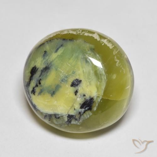 15.08 ct Green Opal Stone, Natural Opal in Oval Cabochon Shape for Sale
