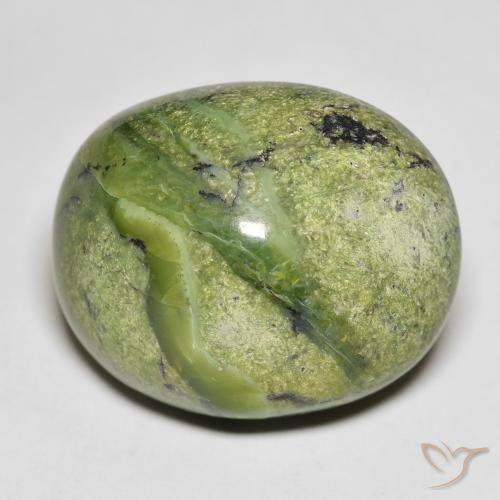 20.82ct Natural Earth Green Opal, Oval, Opaque, Photo A