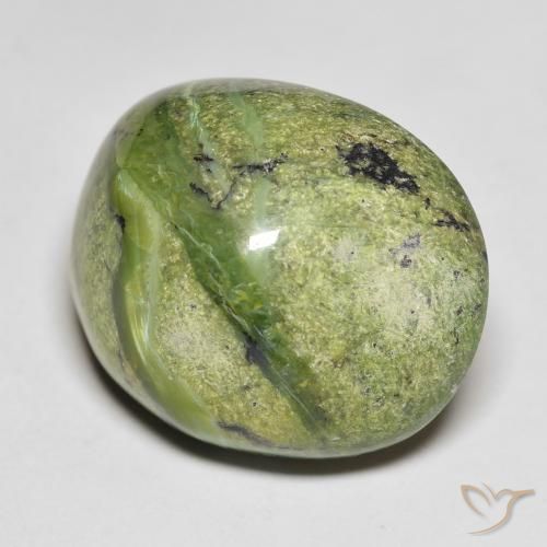 20.82 ct Green Opal Stone, Natural Opal in Oval Cabochon Shape for Sale