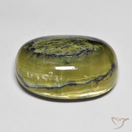 Opal Gemstone in 27 x 20 mm (calibrated) Size for Sale, Opal Stone in Warm Green Color