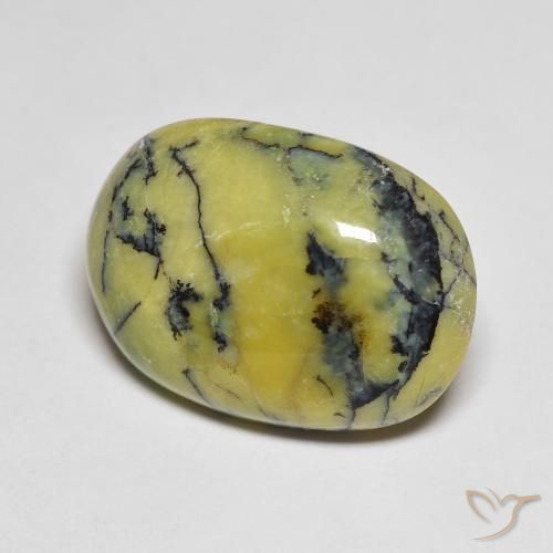 9.96 ct Green Opal Stone, Natural Opal in Oval Cabochon Shape for Sale