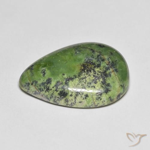 Opal Gemstone in 20 x 15 mm (calibrated) Size for Sale, Opal Stone in Medium Green Color