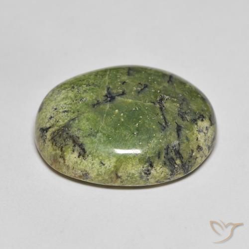 Opal Gemstone in 22.3 x 17.6 mm Size for Sale, Opal Stone in Yellowish Green Color