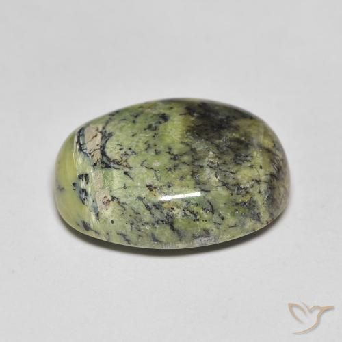 Opal Gemstone in 18 x 13 mm (calibrated) Size for Sale, Opal Stone in Earth Green Color