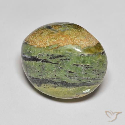 16.51 ct Green Opal Stone, Natural Opal in Oval Cabochon Shape for Sale