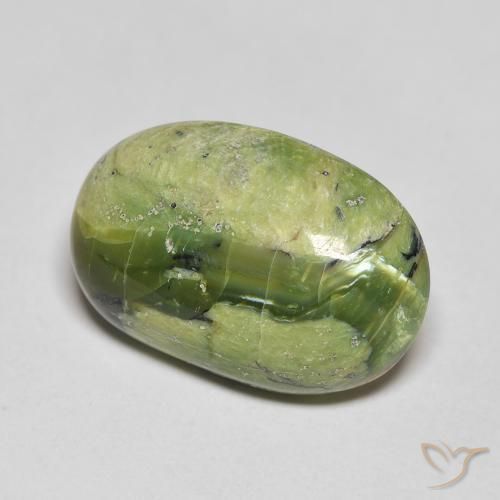 8.21 ct Green Opal Stone, Natural Opal in Oval Cabochon Shape for Sale